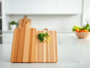 Miseczka złocistego mirinu na blacie obok pałeczek, imbiru i szczypiorku, w tle jasna, nowoczesna kuchnia.